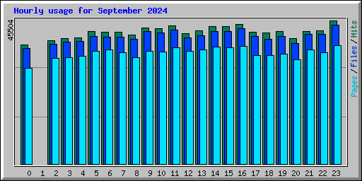 Hourly usage for September 2024