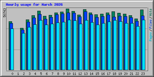 Hourly usage for March 2026